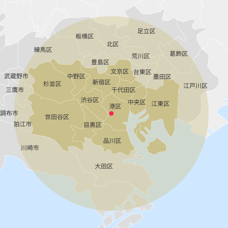 訪問エリアについての図